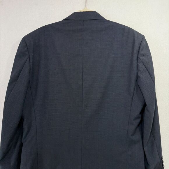 Vtg Ungaro Uomo Blazer Jacket Men 39R Black Wool Two Button Gruppo GFD Italy 90s - Picture 6 of 16
